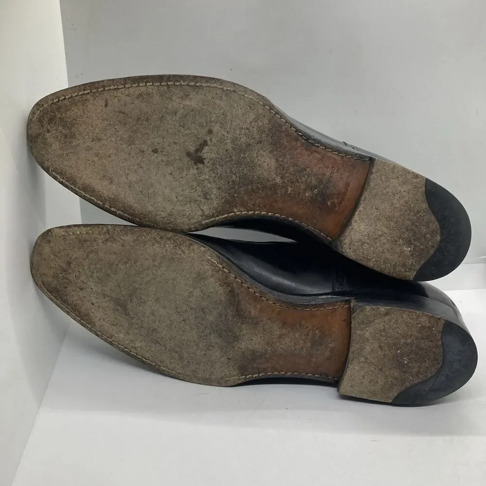 BALLY SCRIBE DOUBLE MONK STRAP Black Mens 9.5 DRESS SHOES